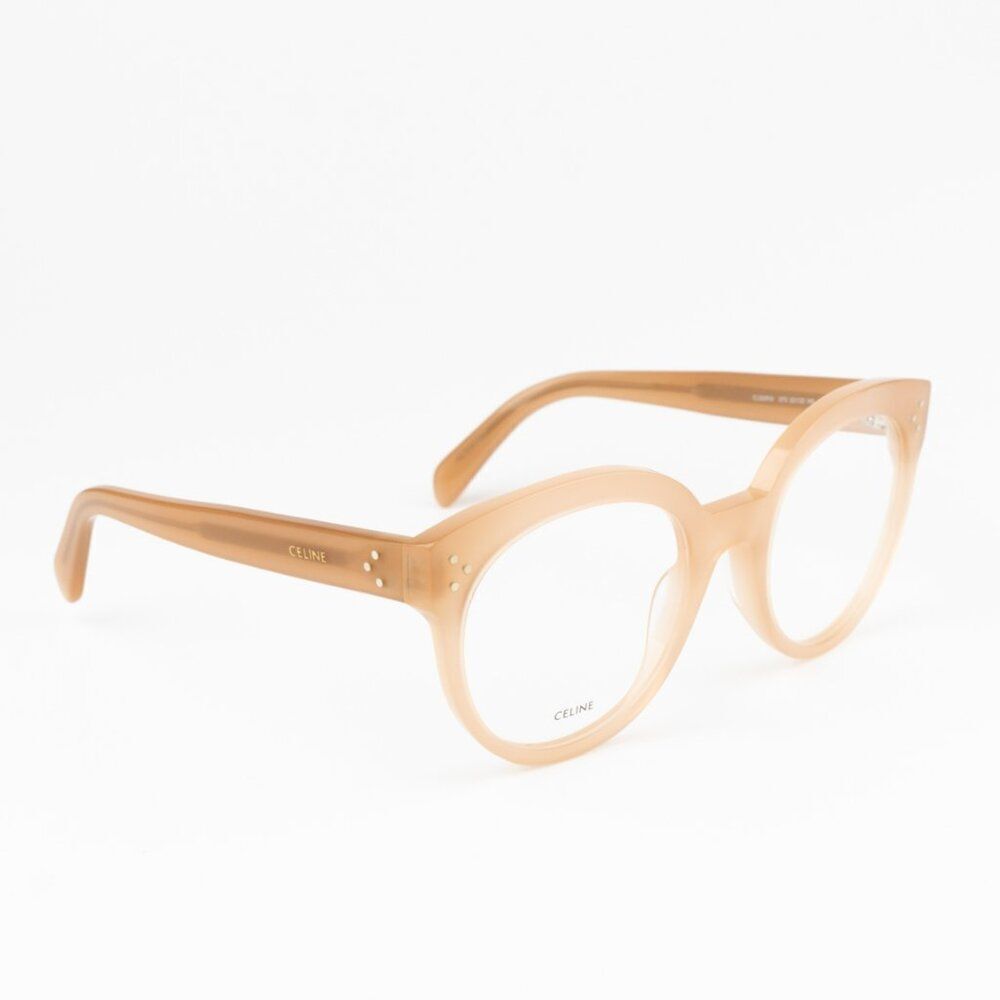 NEW Celine CL50093I 072 Beige Nude Round Women Eyeglasses CL 50093I - Picture 4 of 12